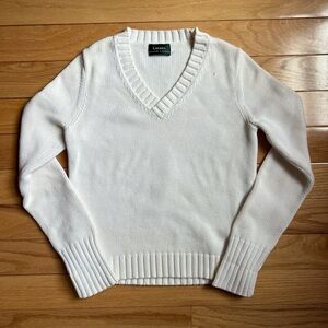 Ralph Lauren Cream V-Neck Sweater